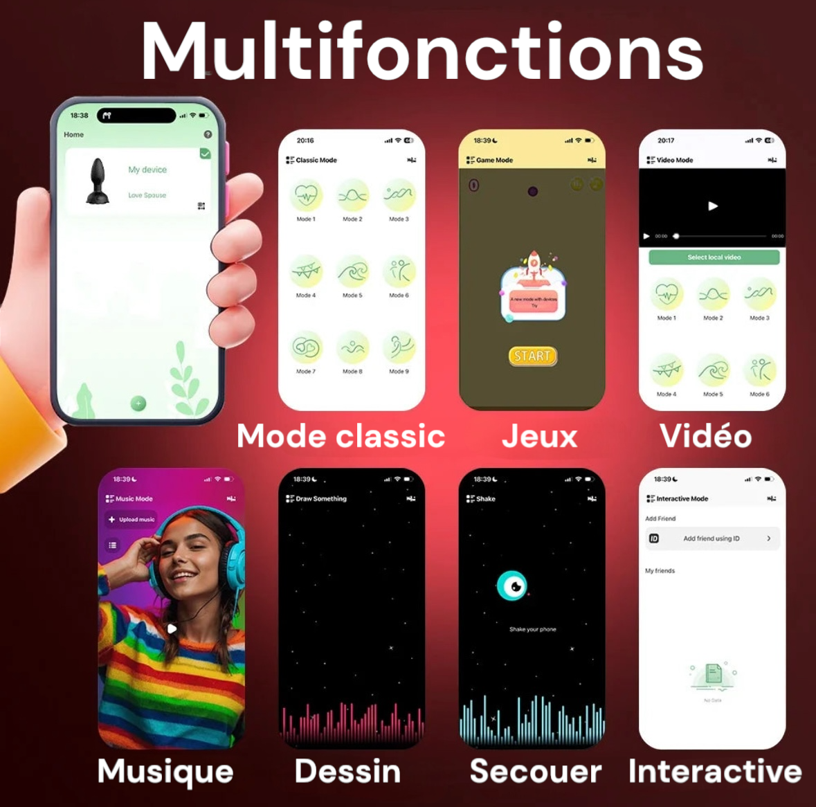 Tempête 360° – Plug anal Rotatif Intelligent Connecté