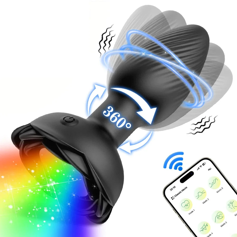 Tempête 360° – Plug anal Rotatif Intelligent Connecté