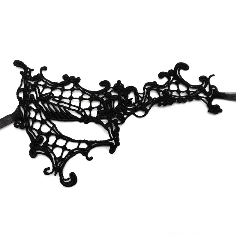 Demi masque en dentelle Mascara