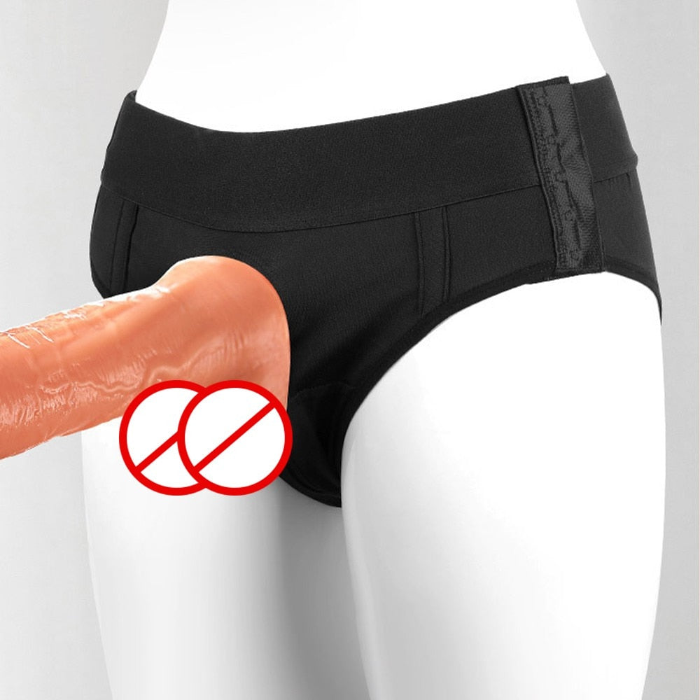 Harnais Culotte gode ceinture noir - taille réglable