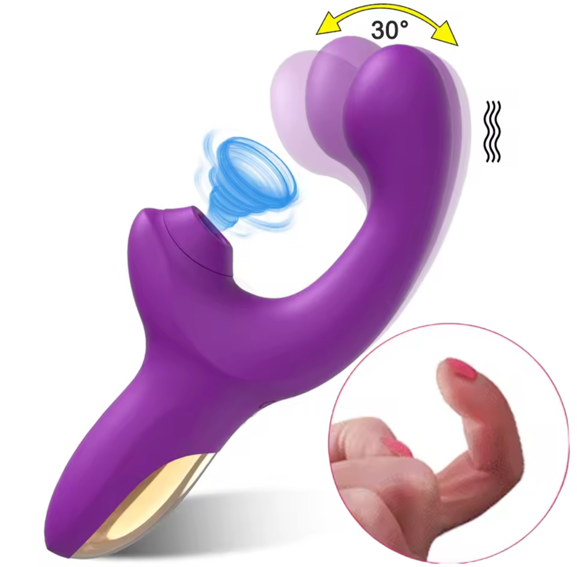 Simulateur de préliminaire doigt et aspire clitoris
