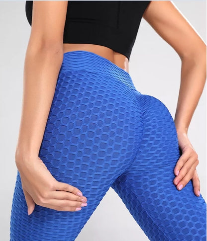 Legging de sport Push up Bleu Anti cellulite