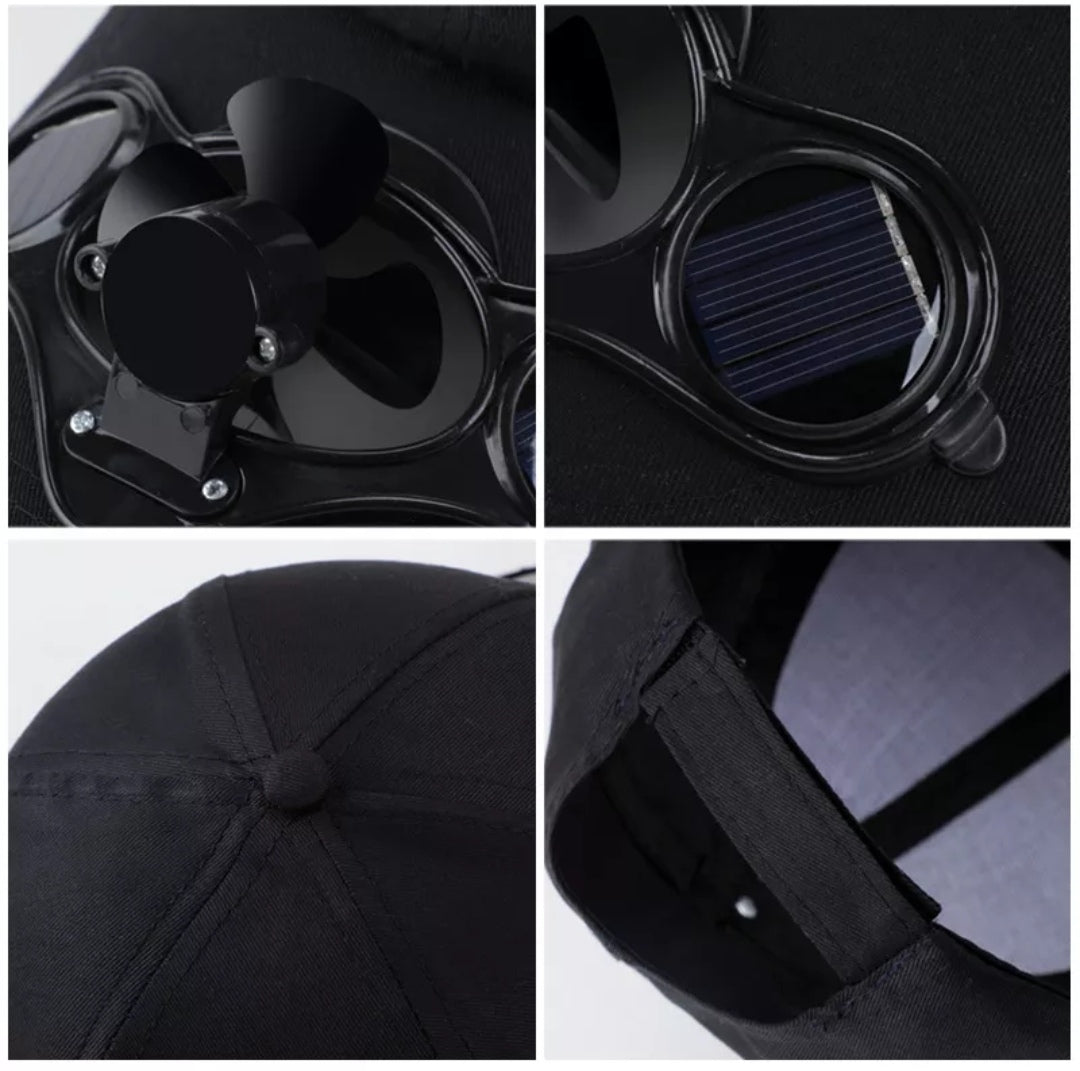 Lucifer On You - Casquette alimentée solaire avec mini ventilateur pour l' été  