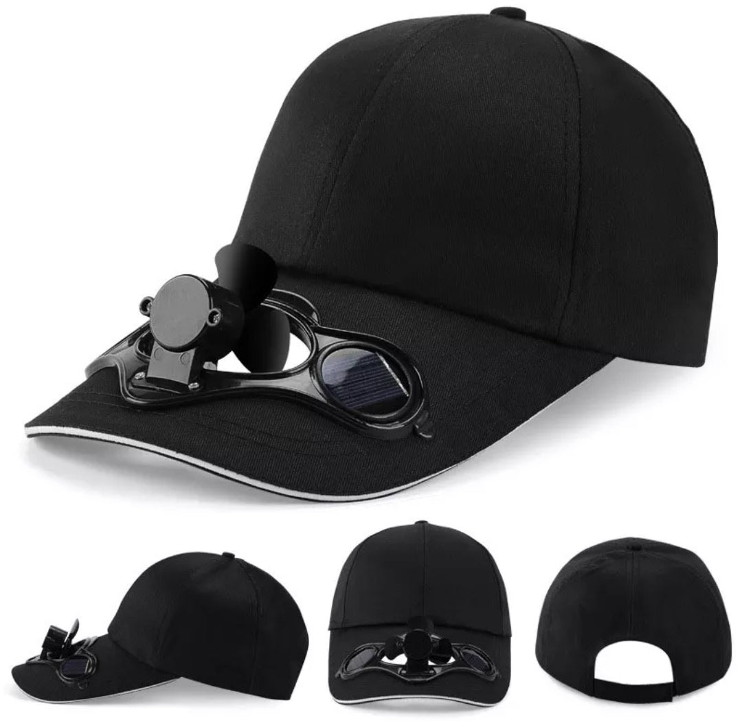 Lucifer On You - Casquette alimentée solaire avec mini ventilateur pour l' été

