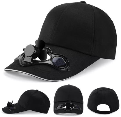 Lucifer On You - Casquette alimentée solaire avec mini ventilateur pour l' été

