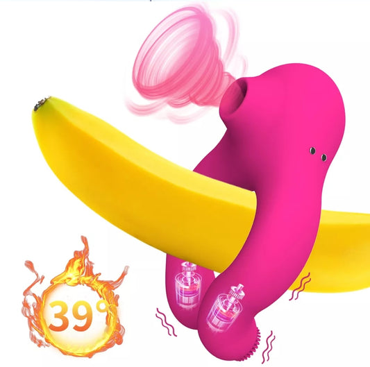 Lucifer On You - Anneau vibrant nouvelle génération : Stimulateur clitoridien & Aspire clito Sextoy des jeux entre adulte